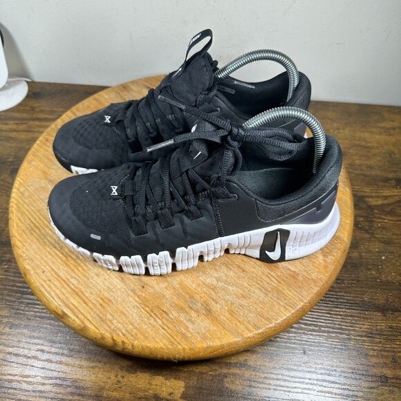 Nike Free Metcon 5 Black White Shoes Sneakers Men's Size 7 DV3949-001 - Picture 3 of 8